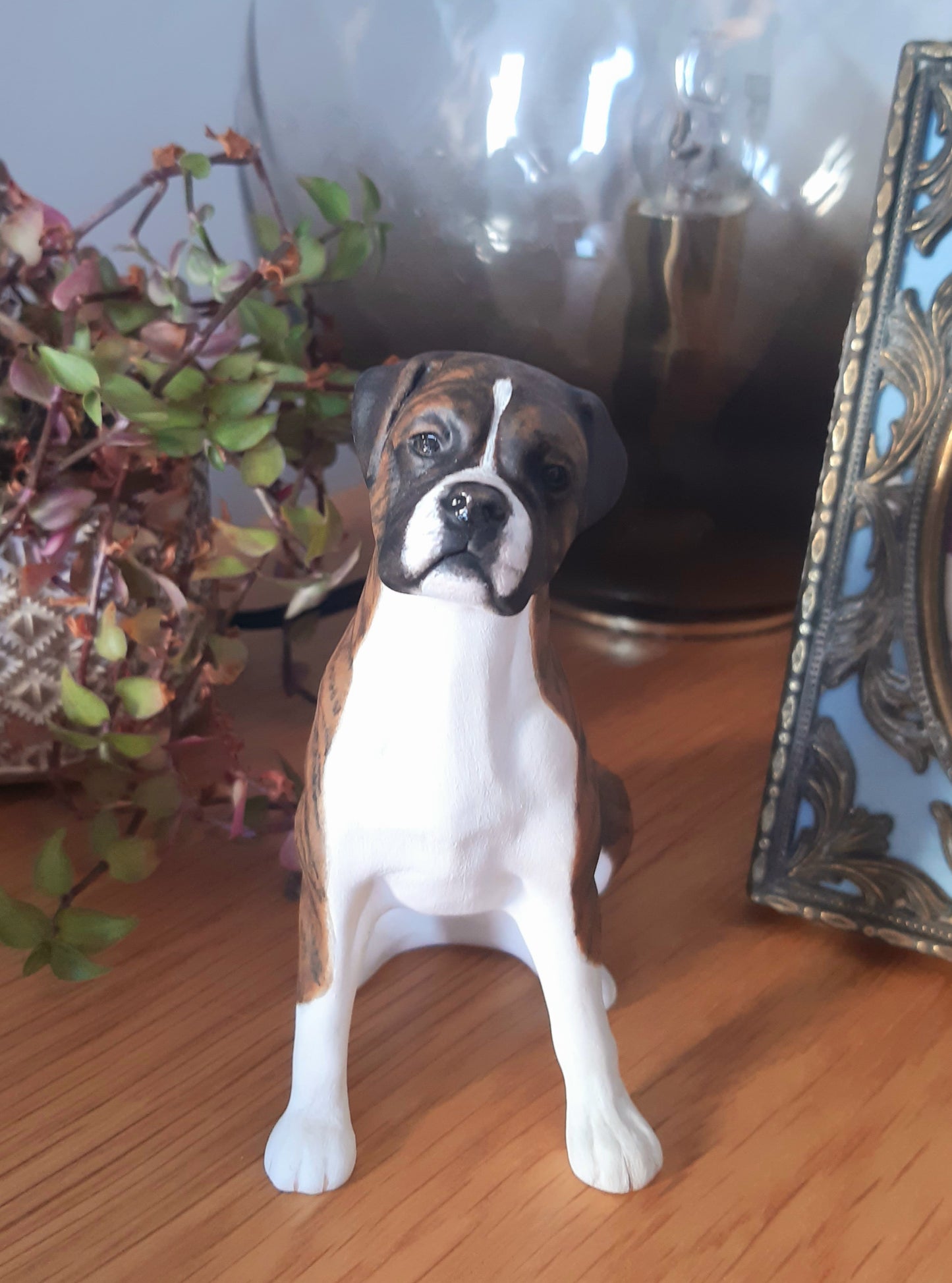 Boxer : Ceramic Figurine