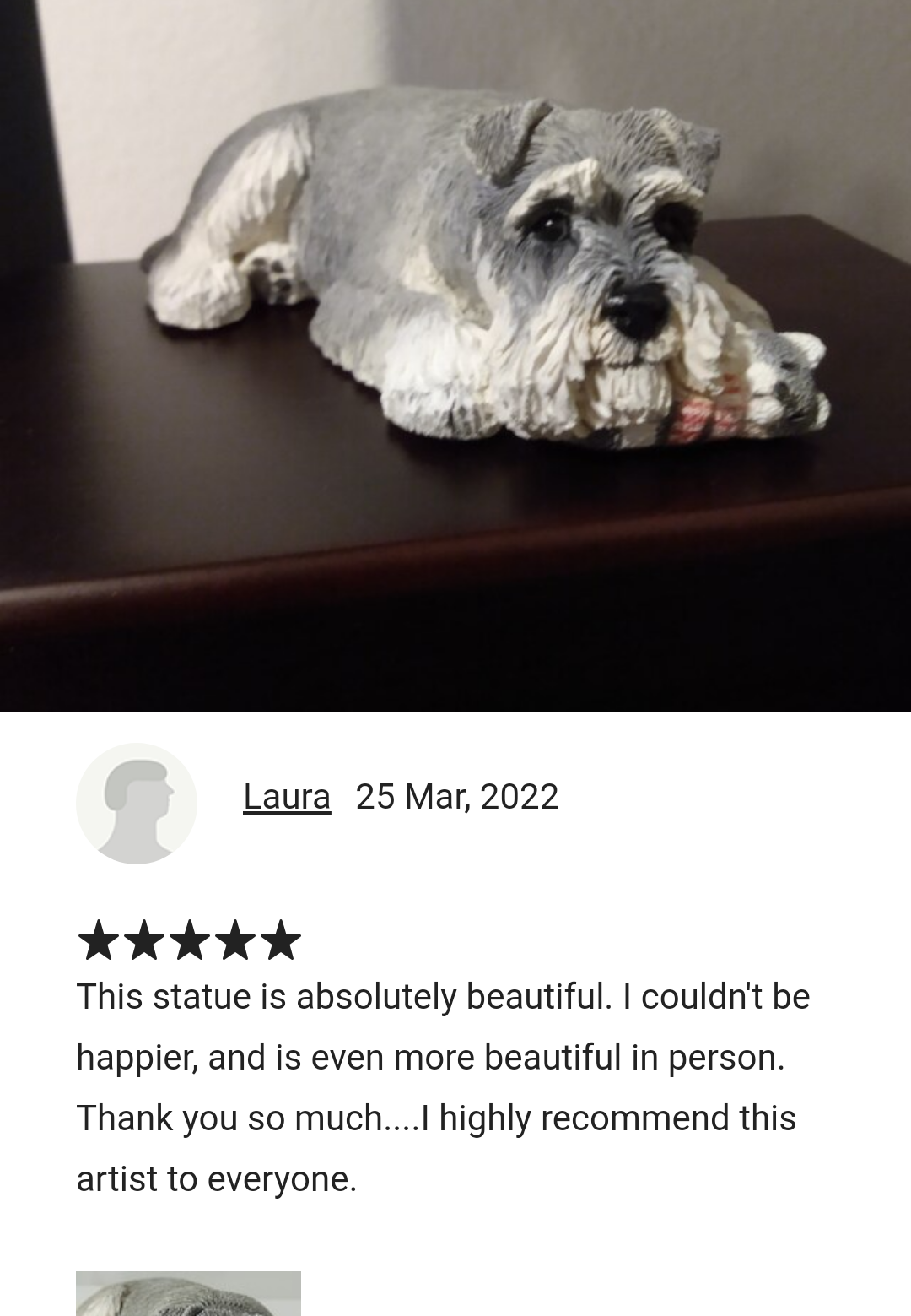 Schnauzer Cremation Urn