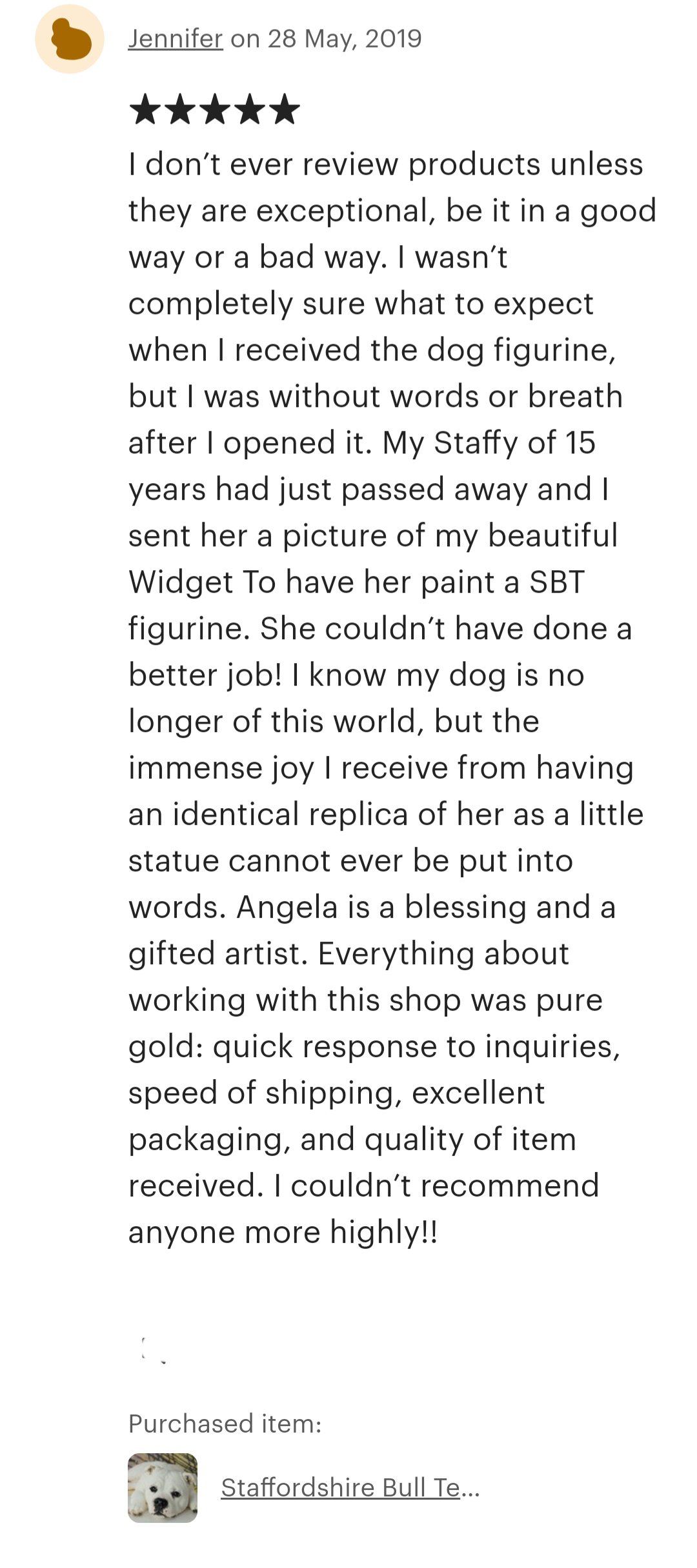 Staffordshire Bull Terrier Wooden Cremation Urn For Ashes In Bronze or Pewter effect