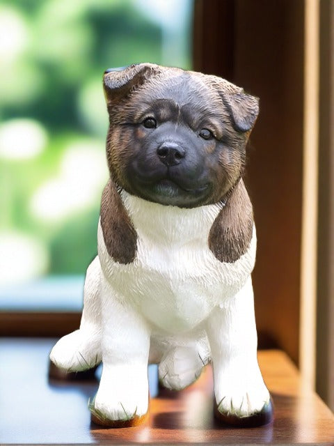 Akita puppy sculpture