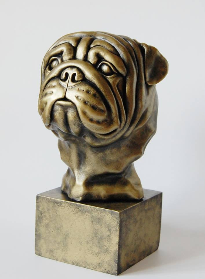 Original English Bulldog sculpture (Stolen)