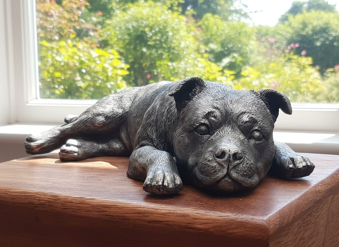 Bronze Staffordshire Bull Terrier