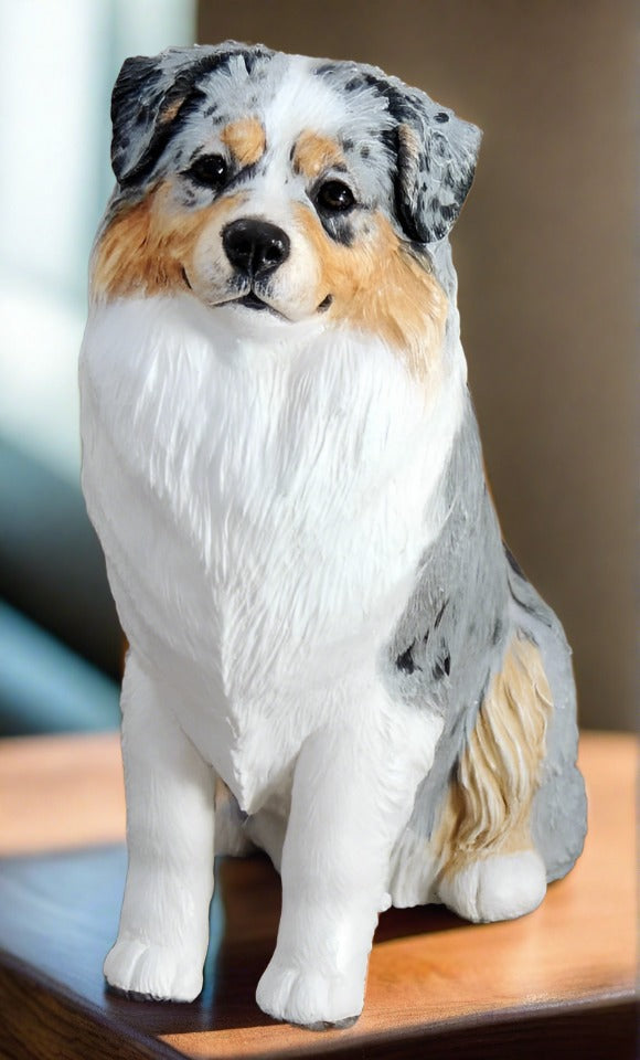 Australian Shepherd dog sculpture