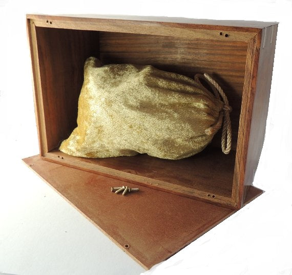 Longhaired Pillbox Style Cat Cremation Urn for Pet Ashes