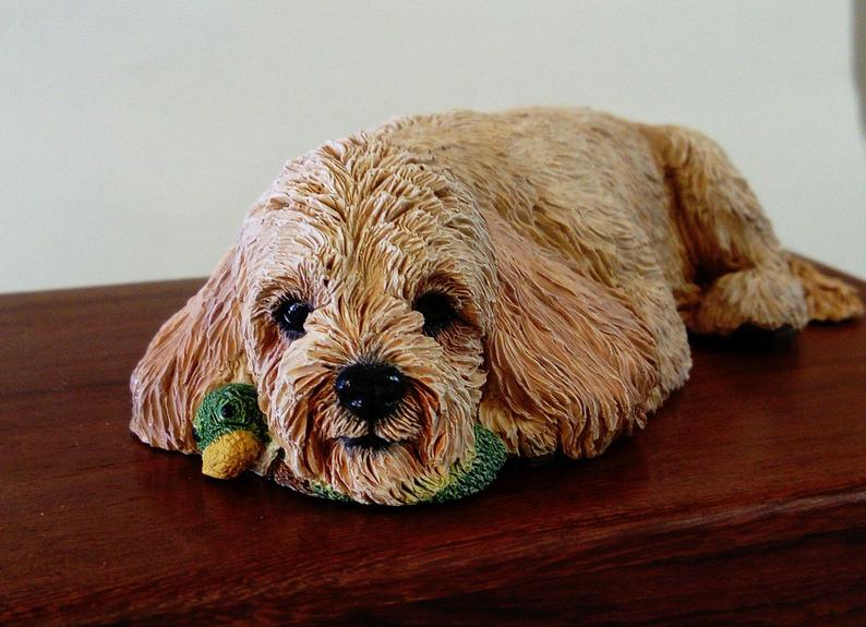 Sculpture of a cockapoo