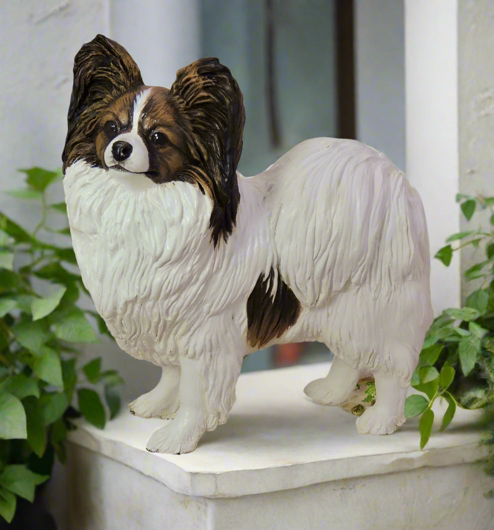 Papillon Dog Standing Figurine