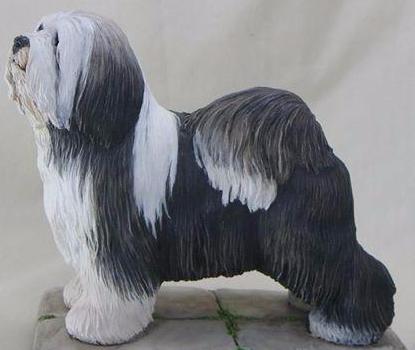 Tibetan Terrier Wood Cremation Urn