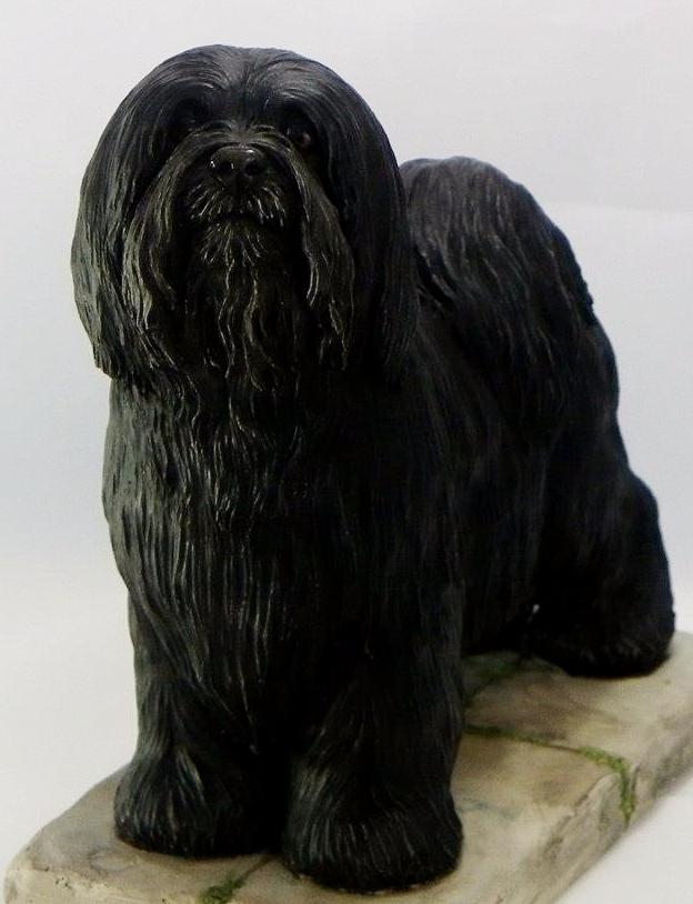 Tibetan Terrier Wood Cremation Urn