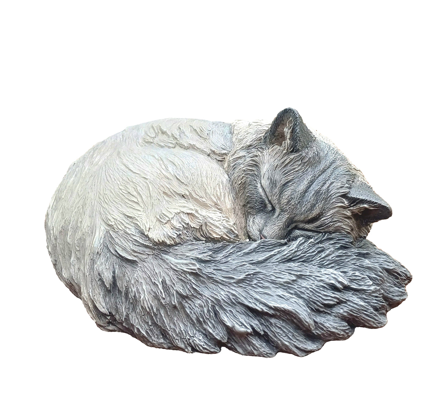 Longhaired Cat Sculpture Urn