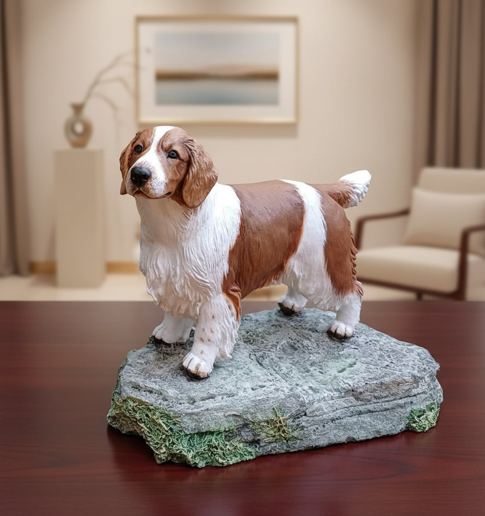 Welsh Springer Spaniel Figurine By Cavacast (ships next working day)
