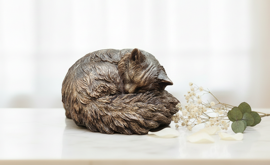 Ragdoll Cat Sculpture Cremation Urn