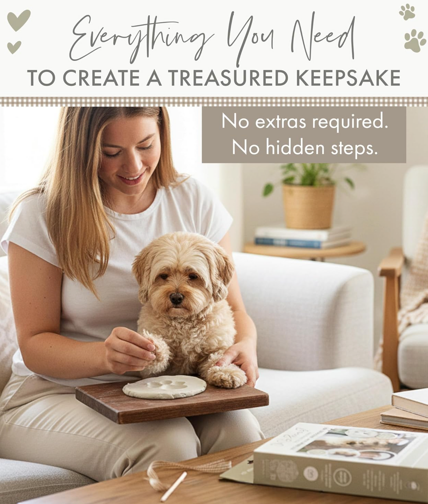 Clay Pet Paw Impression Moulding Kit