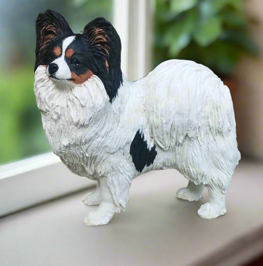 Papillon Dog Standing Figurine
