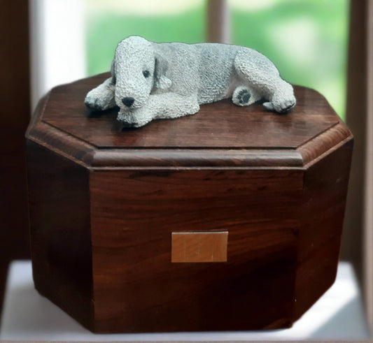 Urne de crémation pour cendres Bedlington Terrier 