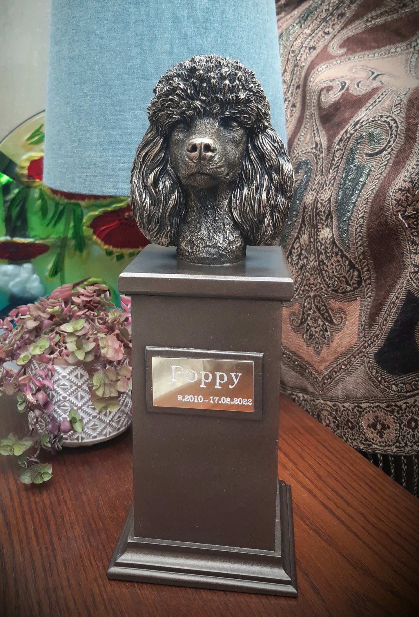 Poodle Dog Cremation Urn for ashes
