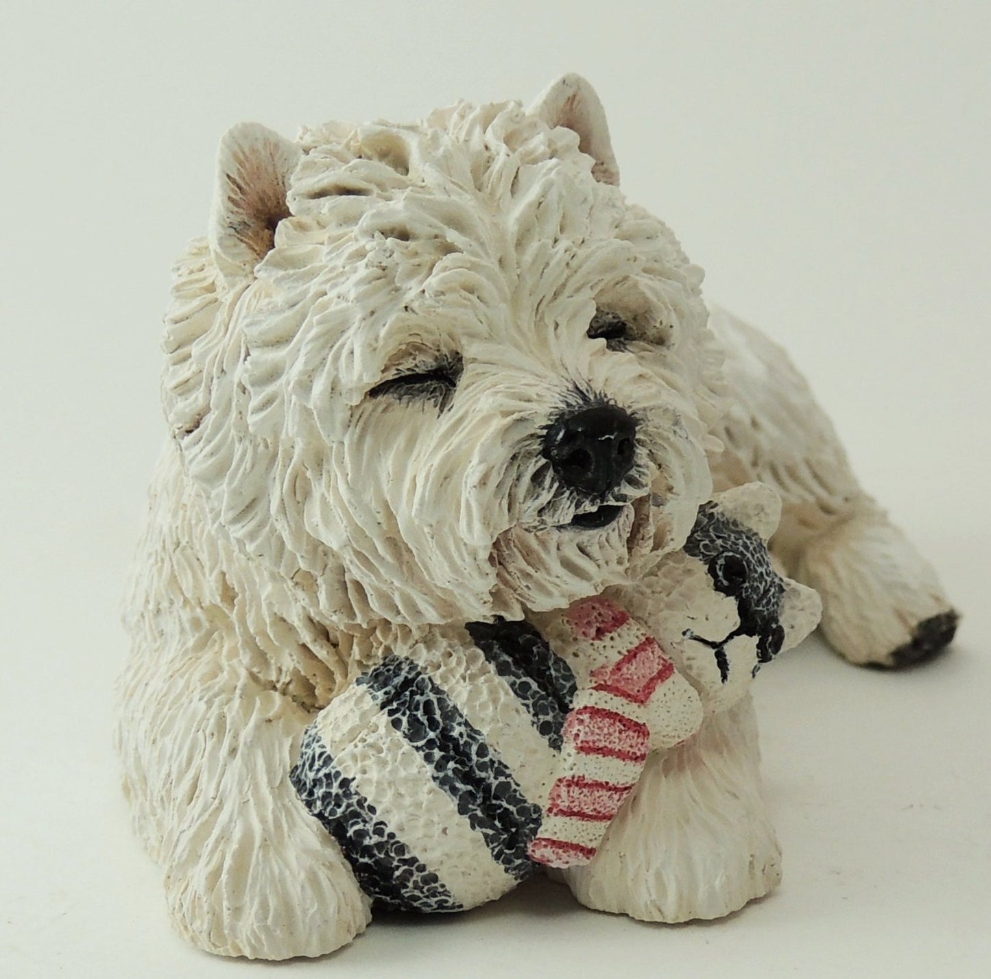 Jouet à câliner West Highland White Terrier, sculpture 