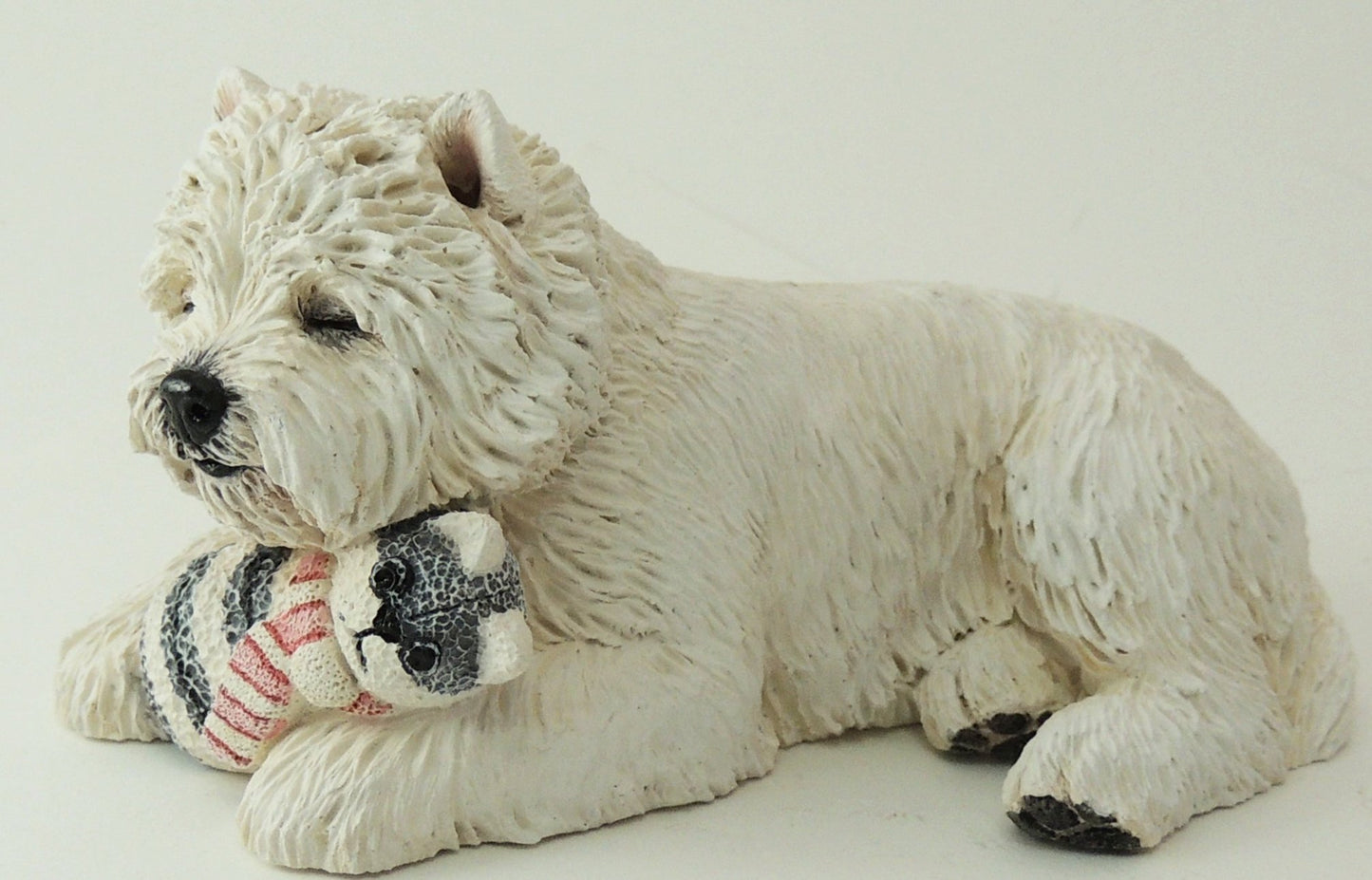 Jouet à câliner West Highland White Terrier, sculpture 