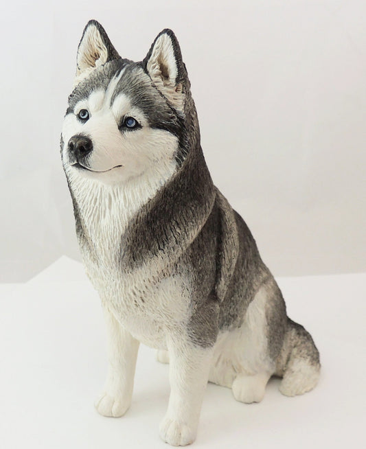 Sculpture de chien Husky sibérien par Cavacast