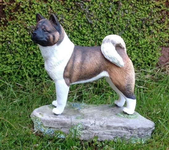 Standing Akita Sculpture By Cavacast