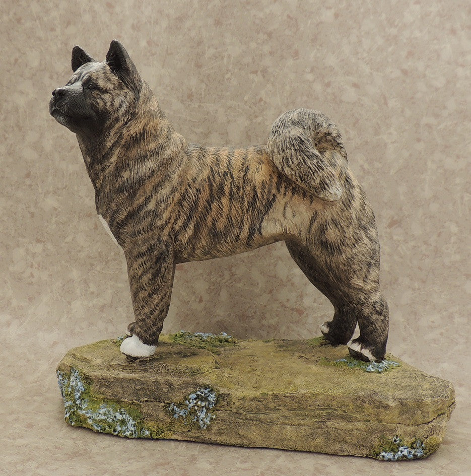 Standing Akita Sculpture By Cavacast