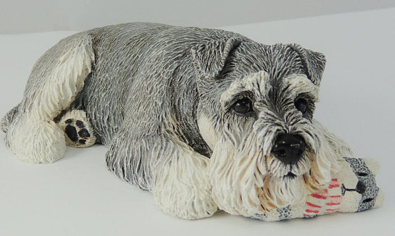 Schnauzer Dog Sculpture By Cavacast