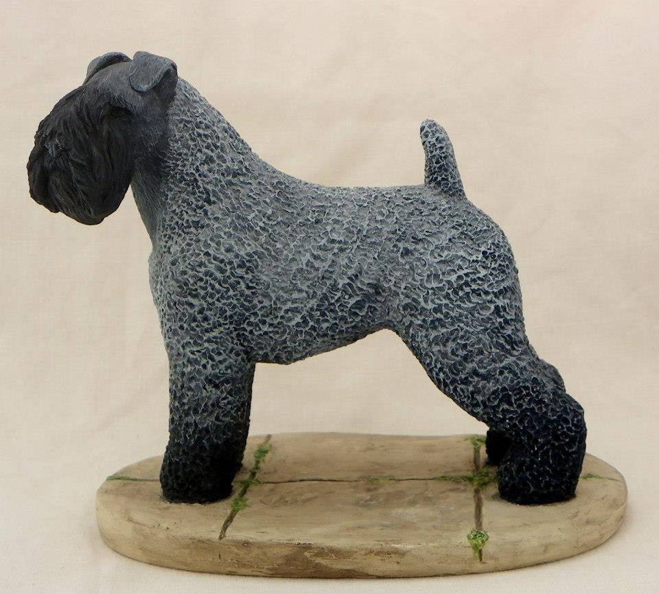 Kerry Blue Terrier Sculpture By Cavacast