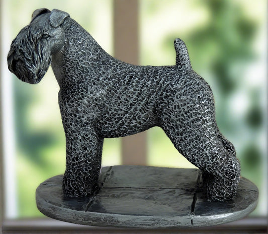 Kerry Blue Terrier Sculpture By Cavacast