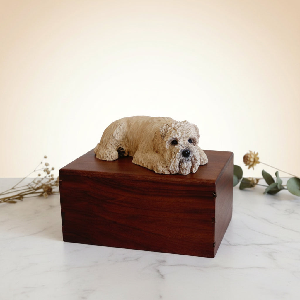 Urn for wheaten terrier